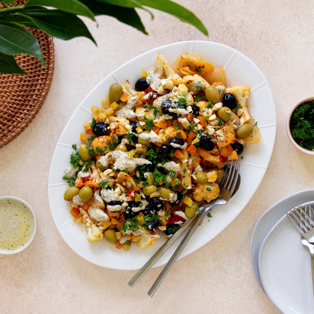 Mediterranean Cauliflower Salad