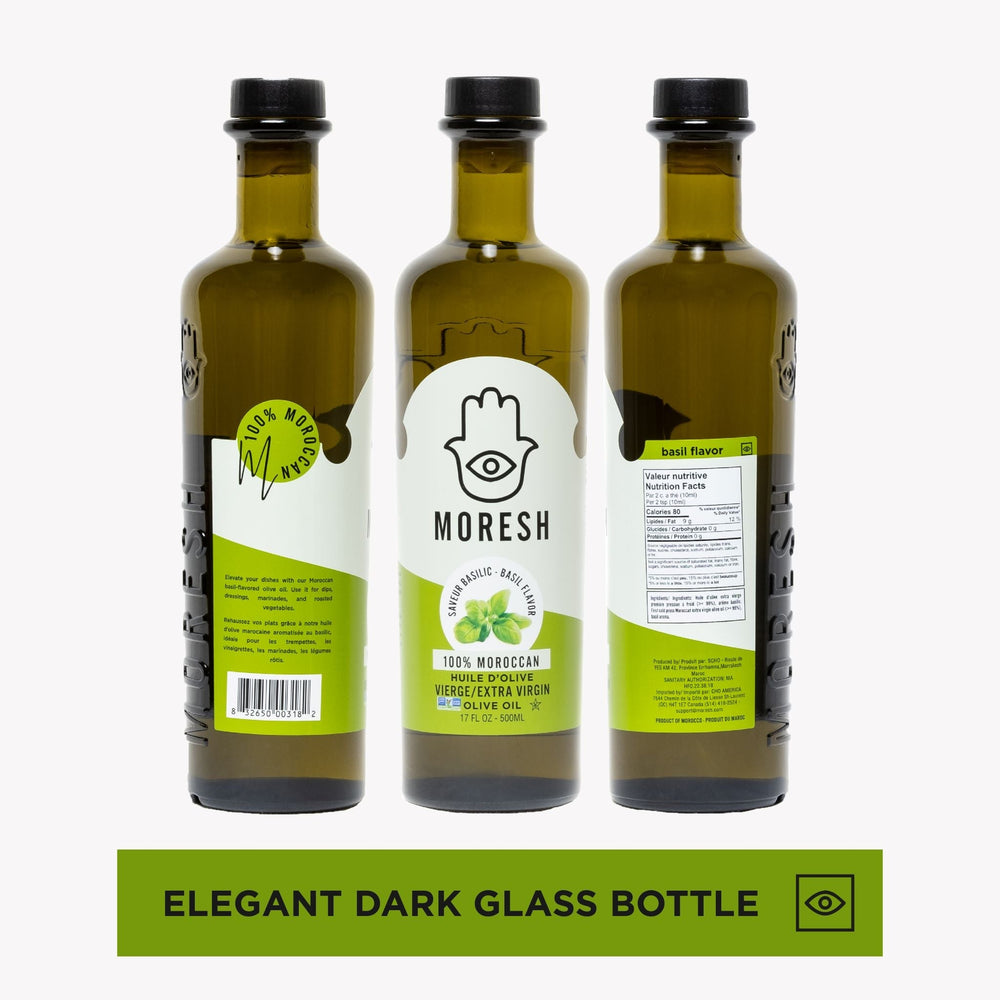 
                  
                    Moresh Basil Flavored Olive Oil
                  
                