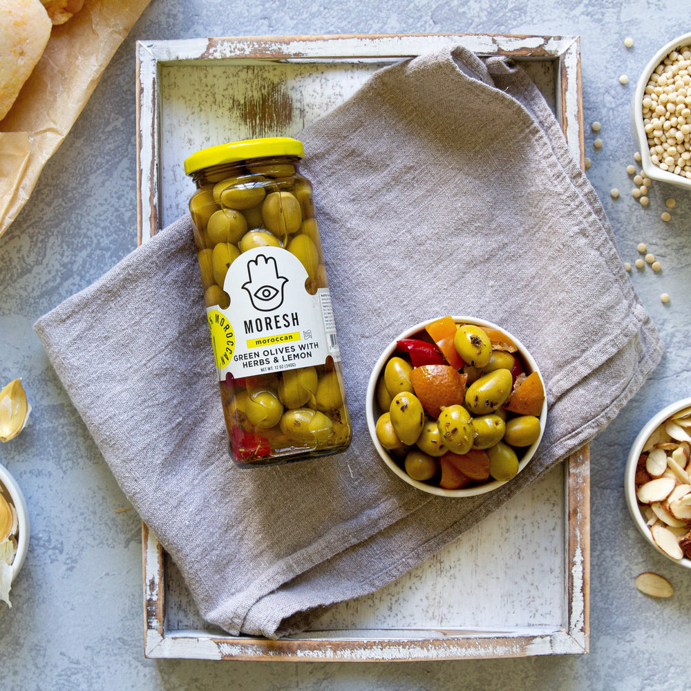 Moresh Green Olives with Herbs & Lemon