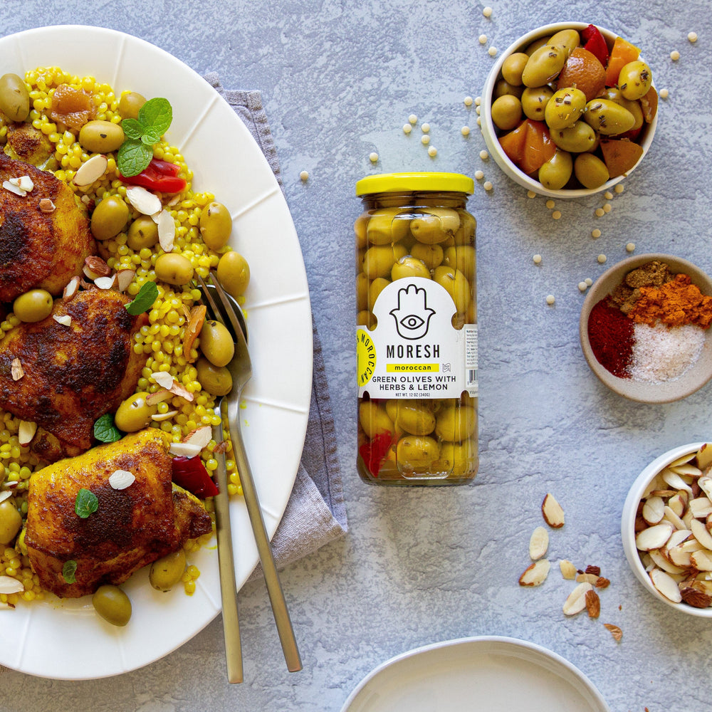 Moresh Green Olives with Herbs & Lemon